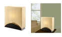 Artiva USA Sakura 17" Modern Space-Efficient Premium Shade Table Lamp with Lacquer